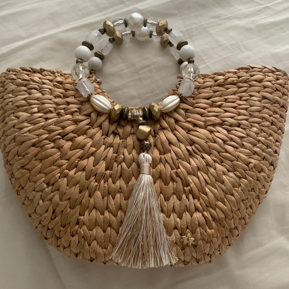 Cappelli moroccan woven beaded hand bag